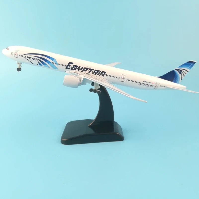 20CM Egypt B777 Модель самолета 20 см Американский турецкий Канада Япония Emirates Вьетнам Франция Египет Saudi Arabian Airlines Boeing 777 модель самолета - Цвет: 20CM Egypt B777