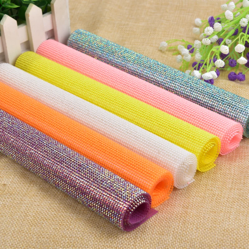 

24*40cm/Sheet Rhinestone Trim 2mm Beaded Mesh Hot Fix Self Adhesive Applique Wedding Decoration DIY Accessories Banding Sticker