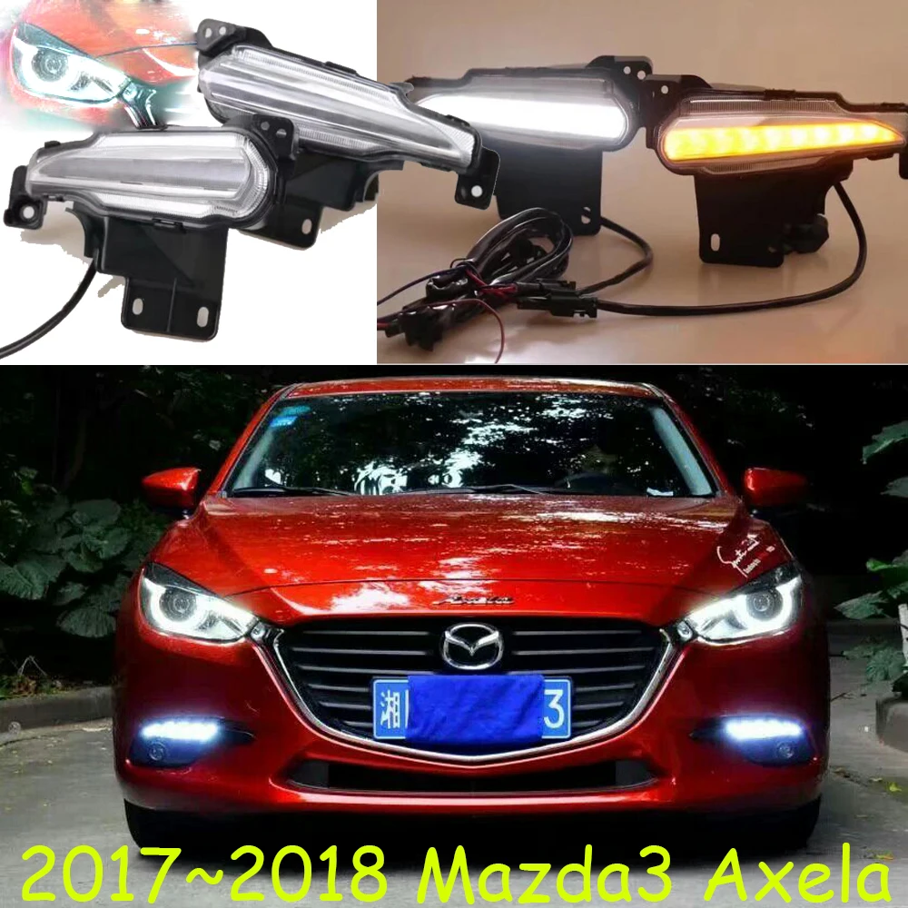 2017 ~ 2018y бампер автомобиля налобный фонарь для mazda3 Axela Дневной светильник