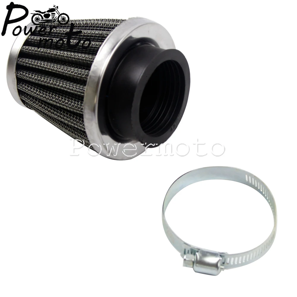

Powermoto 42MM Air Head Cleaner Filter Cleaner Clamp-on 45 Degree Bend Air Intake Filters