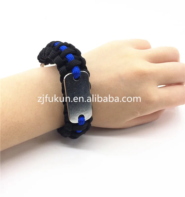 Открытый путешествия Кемпинг тонкая синяя линия Черный Плетеный логотип на