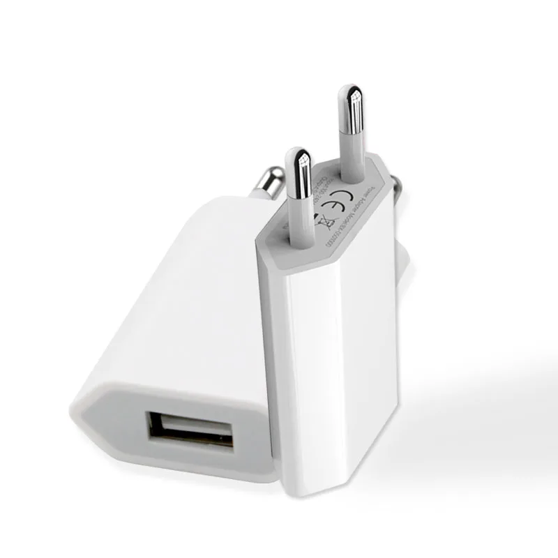 Зарядное устройство USB европейского стандарта 5 в 1 А стандартное зарядное для путешествий