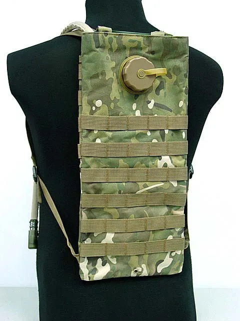 Molle 2.5L гидратационный резервуар для воды, рюкзак, сумка для воды, для спорта на открытом воздухе, для пеших прогулок, охоты, страйкбола, тактическая велосипедная сумка
