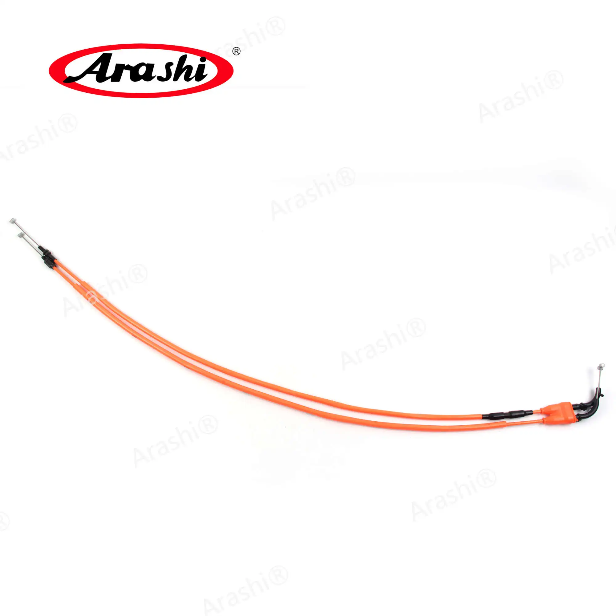 2 Orange throttle Аксессуары для мотоциклов Arashi тросы дроссельной заслонки и сцепления провода из нержавеющей стали для YAMAHA MT07 FZ07 Set 1 комплект - Цвет: 2 Orange throttle