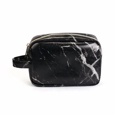 B style black SNUGUG мраморная дорожная косметичка большая роскошная косметичка для макияжа Neceser Mujer Maquillaje косметичка из искусственной кожи косметичка - Цвет: B style black