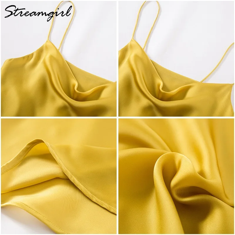 Майка женская атласная с V образным вырезом базовый топ черная майка лямкой на