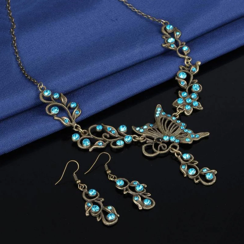 Свадебные ювелирные изделия Ретро Бронзовый Цвет Роскошный Блестящий