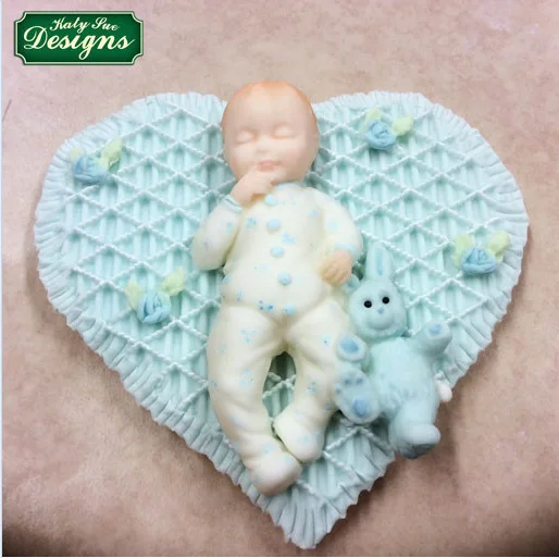 Милый Спящий ребенок торт пресс-форма для шоколада помадки инструменты