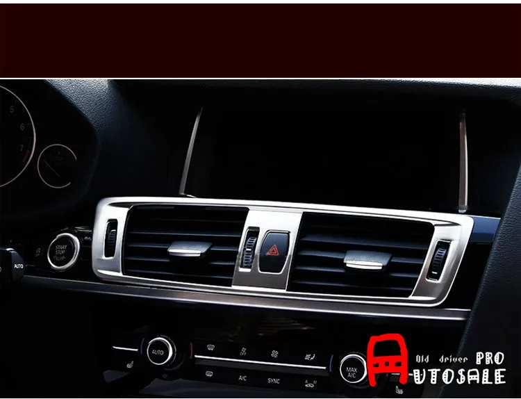 Для BMW X3 F25 2011 2012 2013 2014 2015ABS металлическая внутренняя Передняя Центральная крышка