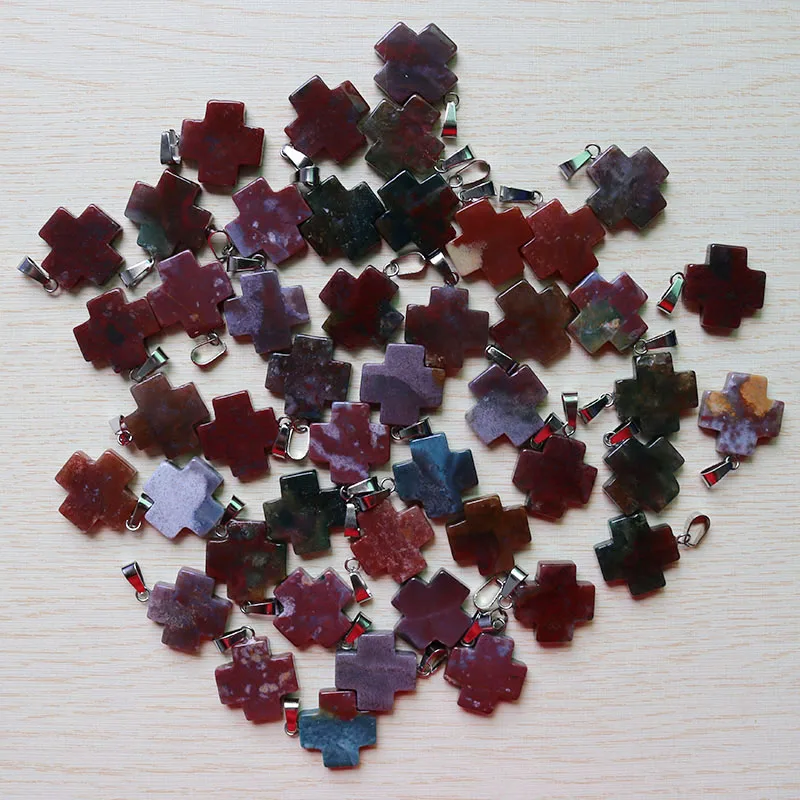 Оптовая продажа 30 шт./лот подвески из натурального индийского агата в форме