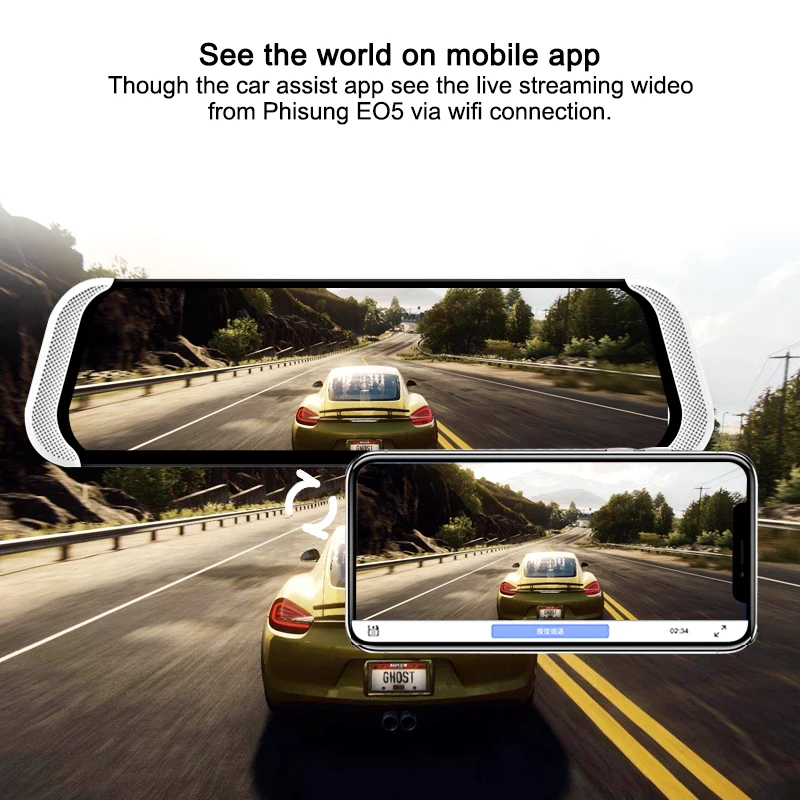 Видеорегистратор YANTU 4G ADAS 10 дюймов Android FHD 1080P GPS|Видеорегистраторы| |