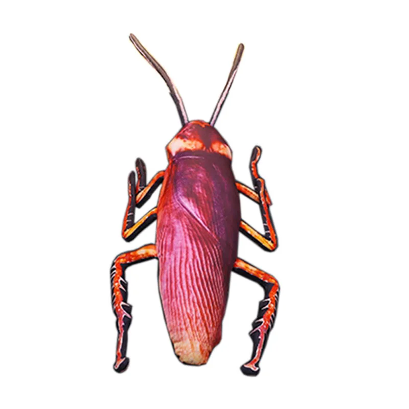 3D мультяшный принт имитация тараканов плюшевые подушки набивная забавная