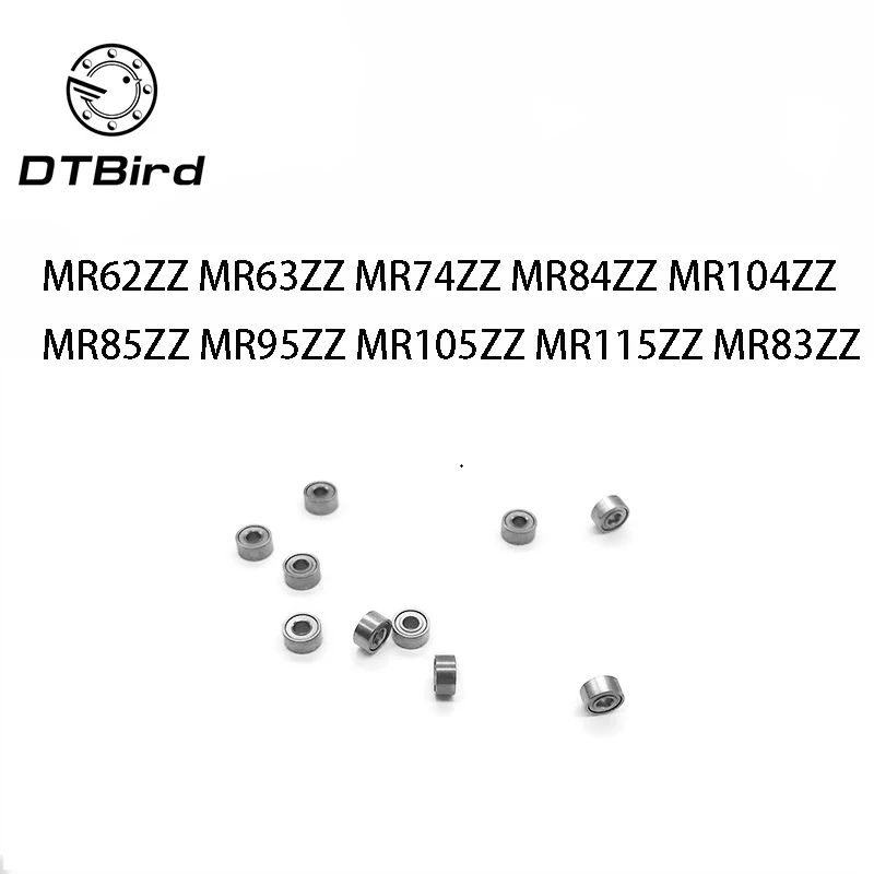 ; набор из 10 шт. MR62ZZ MR63ZZ MR74ZZ MR84ZZ MR104ZZ MR85ZZ MR95ZZ MR105ZZ MR115ZZ MR83ZZ миниатюрный шариковый подшипник