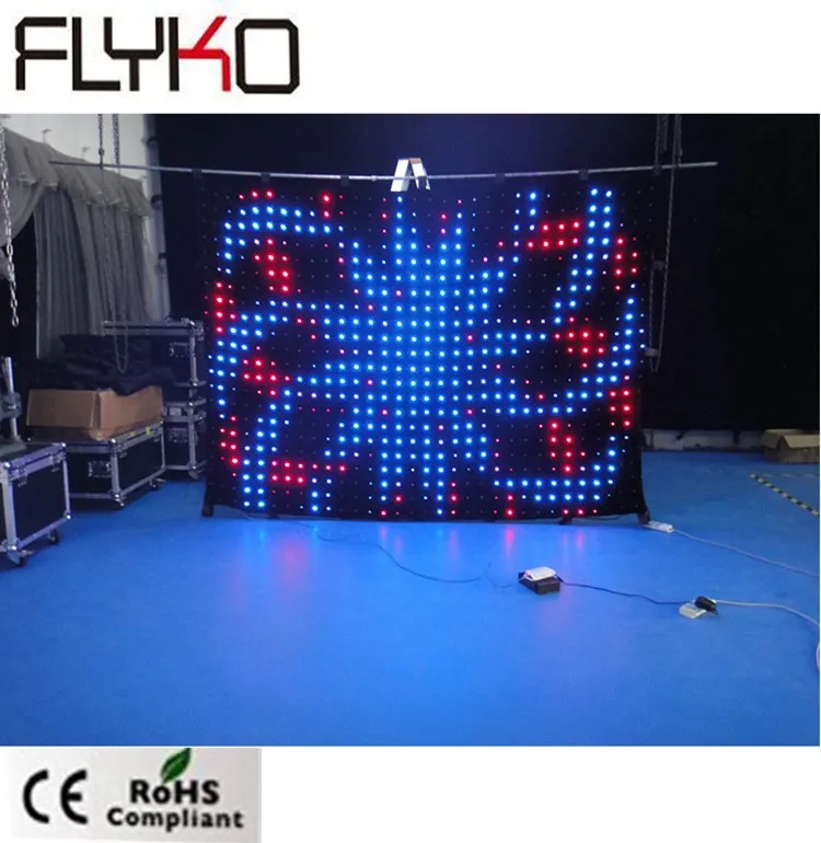 LED stage video cutain for disco night club P90mm 2mX3m | Освещение
