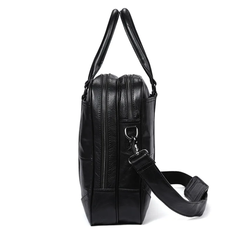 Новая акция простой фирменный дизайн деловой мужской портфель сумка из