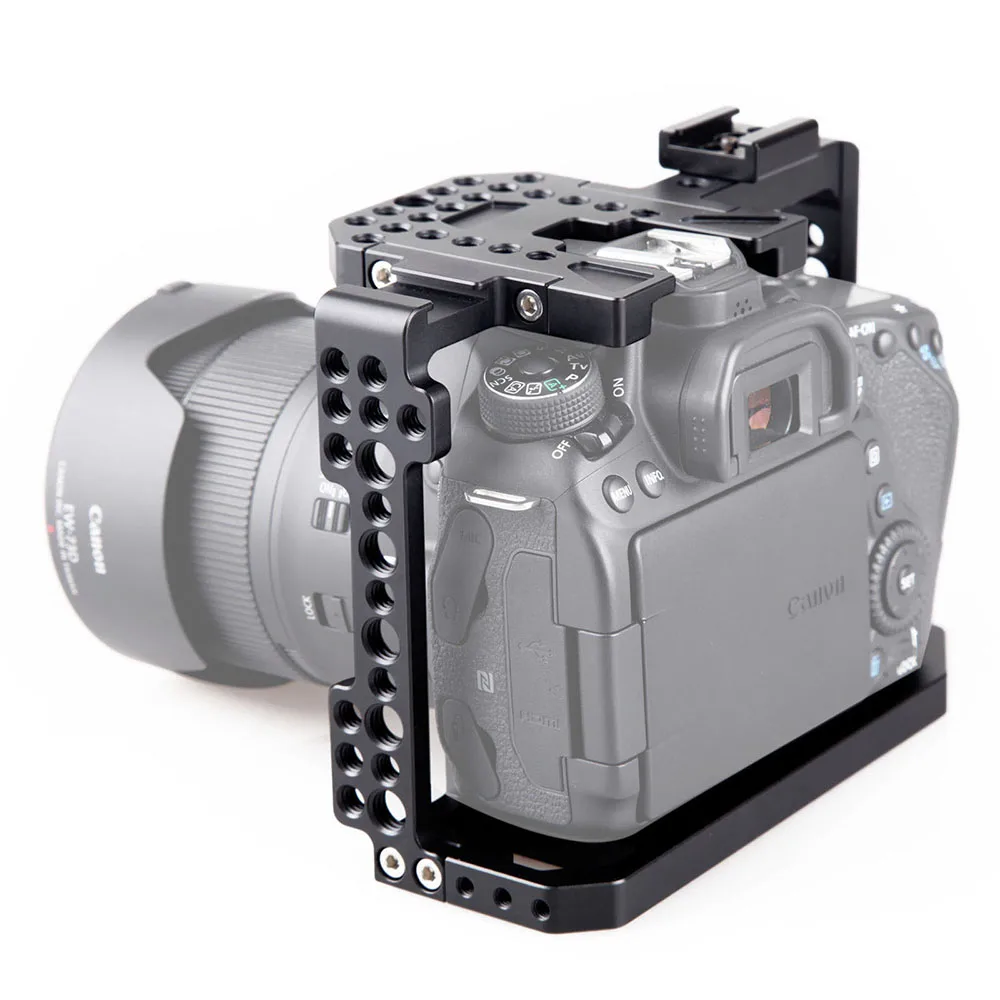 Комплект клетка SmallRig для камер Canon EOS 80D/70D с холодным башмаком + рейка Nato