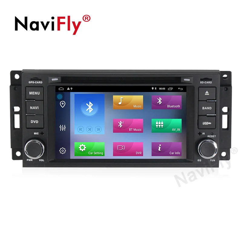 NaviFly Android9.1 HD экран Зеркало Ссылка автомобиля аудио gps dvd плеер для Jeep Cherokee 2009 2008 2010