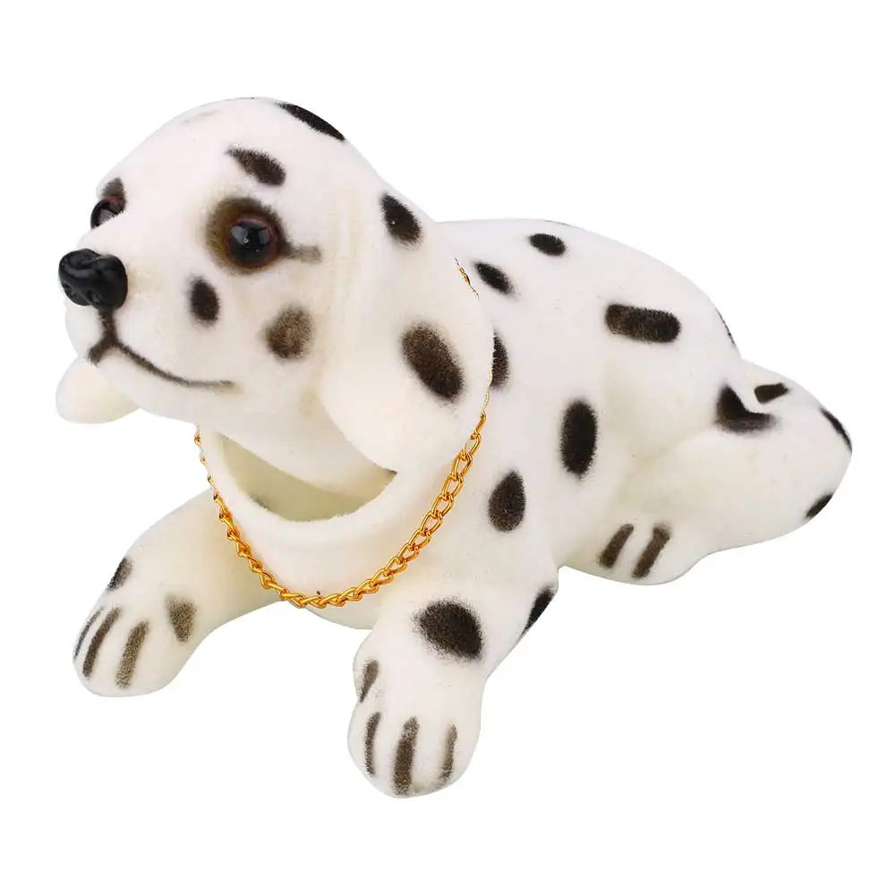 dalmatian Автомобильный стиль, кивая, Двигающаяся Собачья голова, Приборная панель автомобиля, домашний декор, кукла, подарок, игрушка, украшения - Название цвета: dalmatian