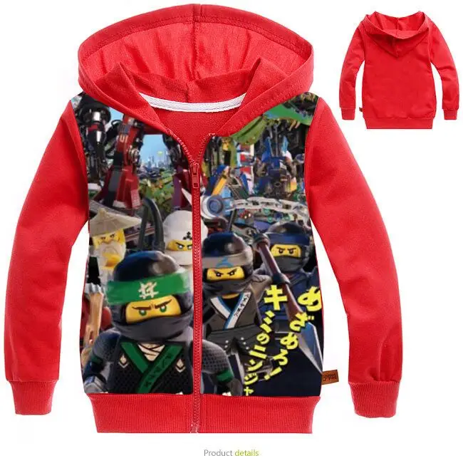 Бежевый Толстовки с капюшоном для маленьких мальчиков, Ninjago, свитшоты с принтом «Звездные войны», «пять ночей с Фредди» для мальчиков, пальто, детская куртка на молнии с героями мультфильмов для девочек, верхняя одежда - Цвет: Бежевый