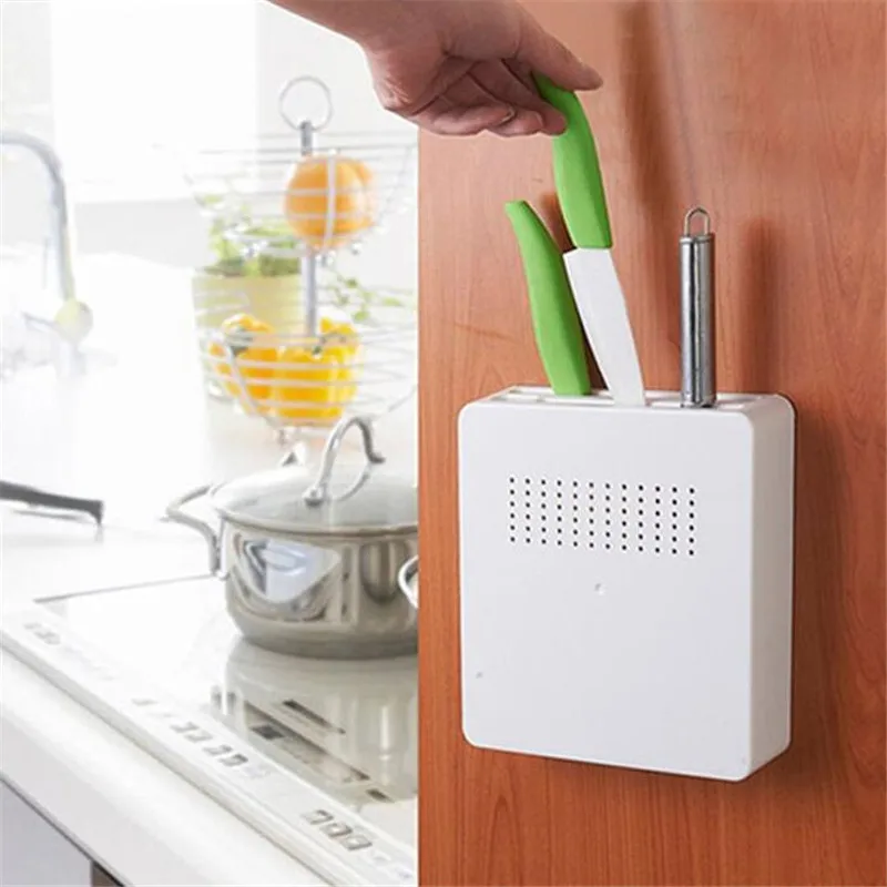 1 шт. настенный держатель для ножей FEIGO пластиковая стойка хранения полка