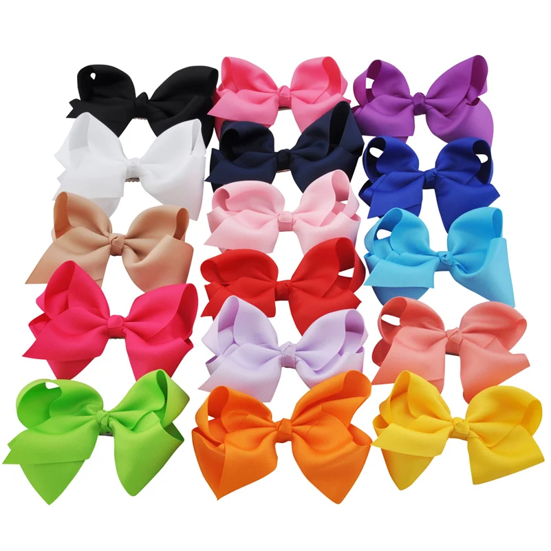 1 шт. заколки для волос с большим бантом из ленты девочек аксессуары детей 4 7