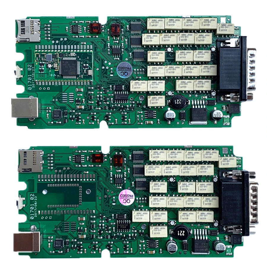 OBDIICAT TCS PRO новейший 2016r1 генератор ключей/2017 1 Одиночная зеленая плата с Bluetooth
