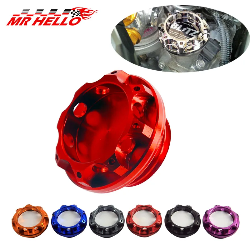 mrhello New Aluminum Engine Oil Fuel Filter Tank Cap Cover Black BLTZ Emblem | Автомобили и мотоциклы