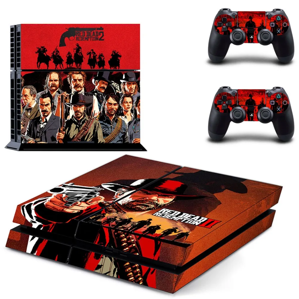 PS4 Skin 2018 Новое поступление Красные мертвые наклейки для Playstation 4 консоли