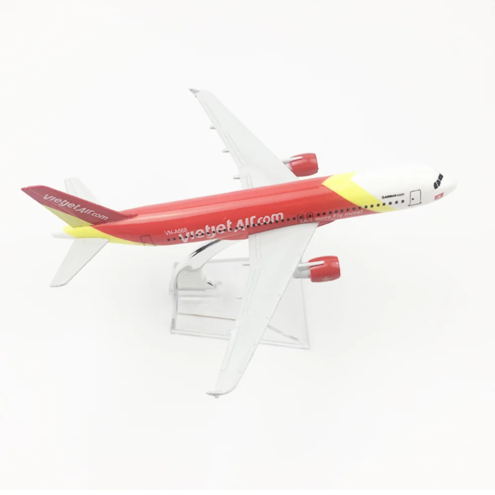 1/400 весы Airbus A320 VietJet Air Vietnam Airlines модель самолета из сплава 16 см детские игрушки