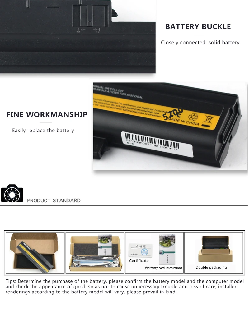 HSW Аккумулятор для ноутбука IBM ThinkPad R60 R60e T60 T60p lenovo ThinkPad R500 Аккумулятор для ноутбука T500 батареи W500 батарея
