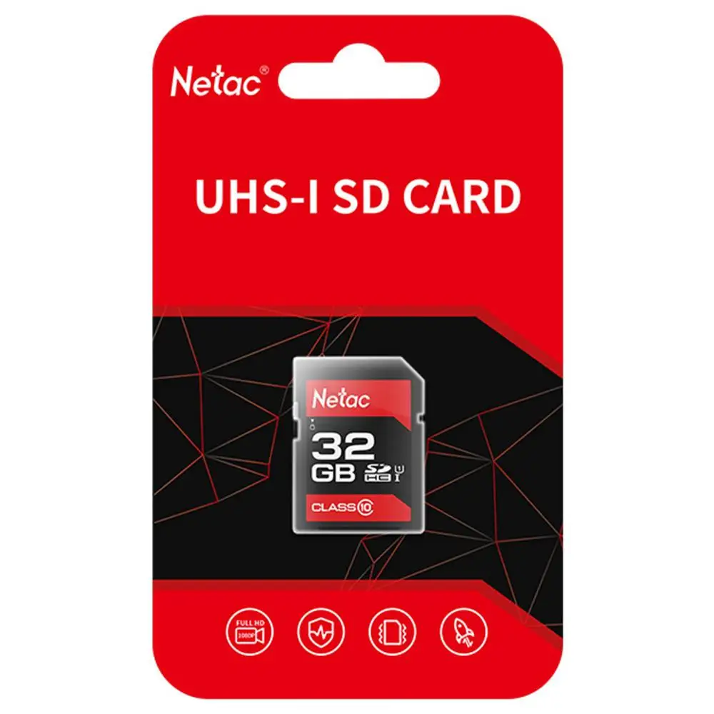 Sd-карта Netac P600 32 ГБ SDHC/SDXC Оригинальная карта памяти 64 класс 10 U1 высокая скорость 80