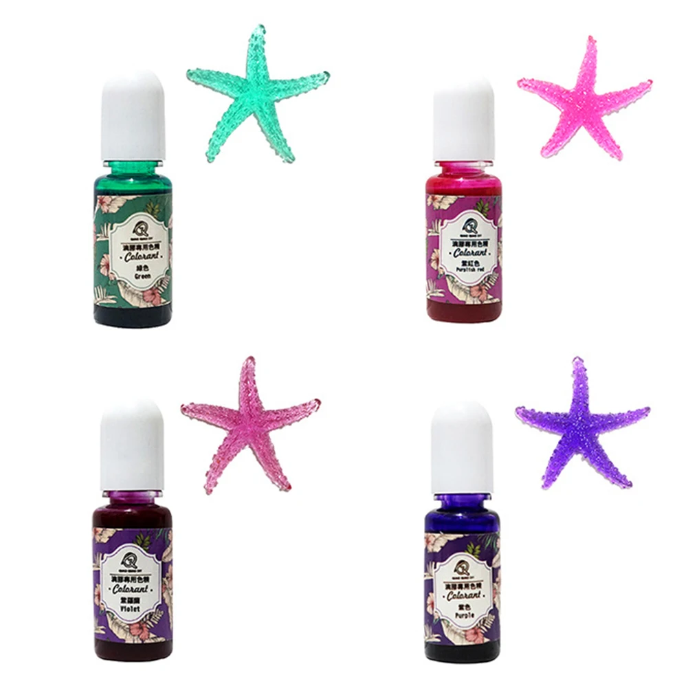 10 шт. практичный эпоксидный УФ-полимерный окрашивающий краситель пигмент