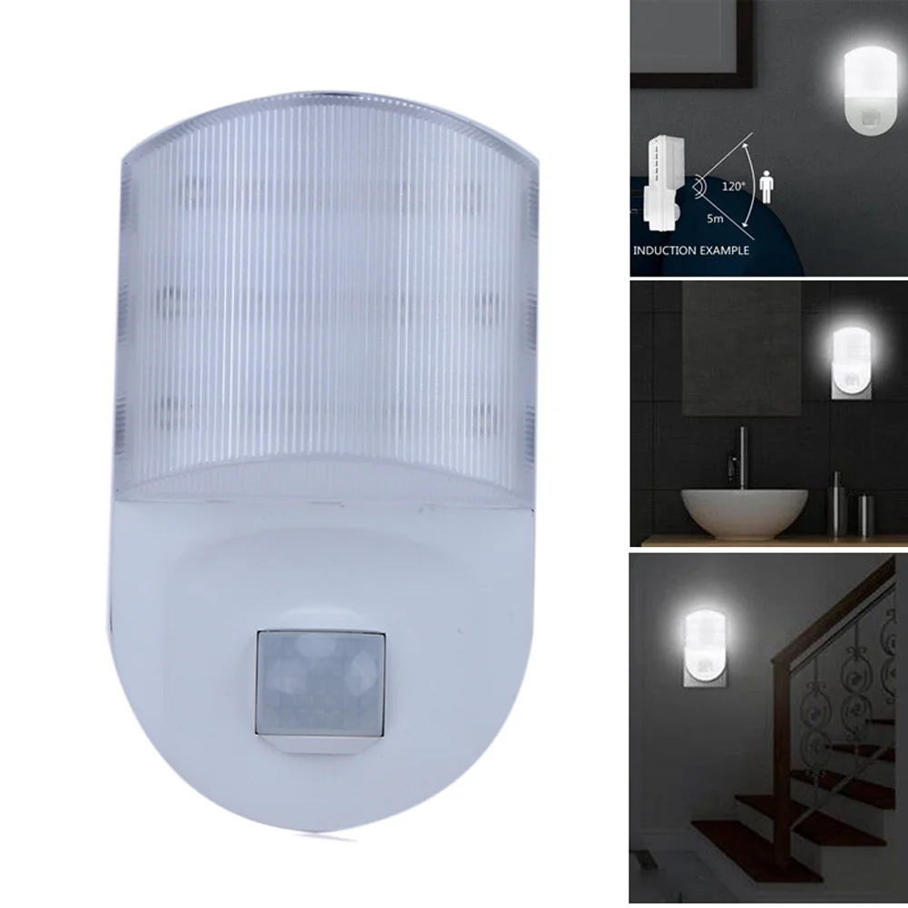 Новый 9 LED PIR датчик движения ночник для дома прихожей спальни розетки настенный