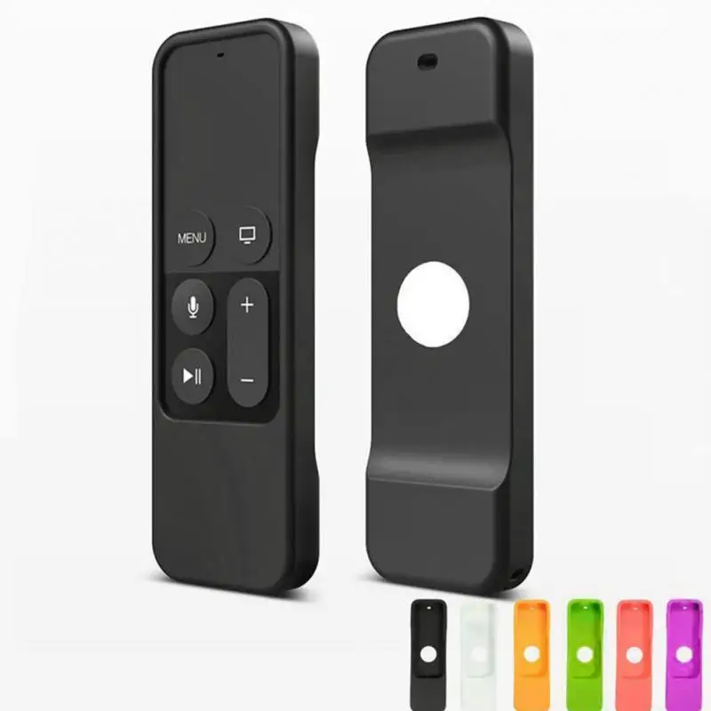 6 цветов на выбор силиконовый защитный чехол для Apple tv 4 Пульт дистанционного управления