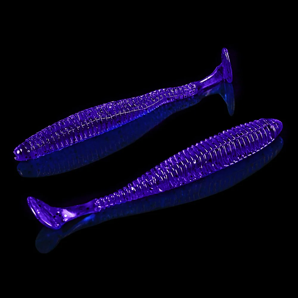 10 шт. 2,4 г/8,5 см искусственная мягкая блесна, Япония Shad Swimbaits Jig Head Fly Fishing силиконовая резиновая рыбка - Цвет: DW6015C