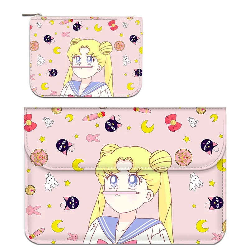 Kawaii милая сумка для ноутбука, герои мультфильмов, внутренняя сумка для ноутбука, чехол для Macbook Air/Pro Xiaomi для acer lenovo, Студенческая сумка