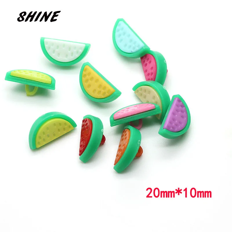 Блестящие полимерные швейные пуговицы для скрапбукинга арбуза многоцветный