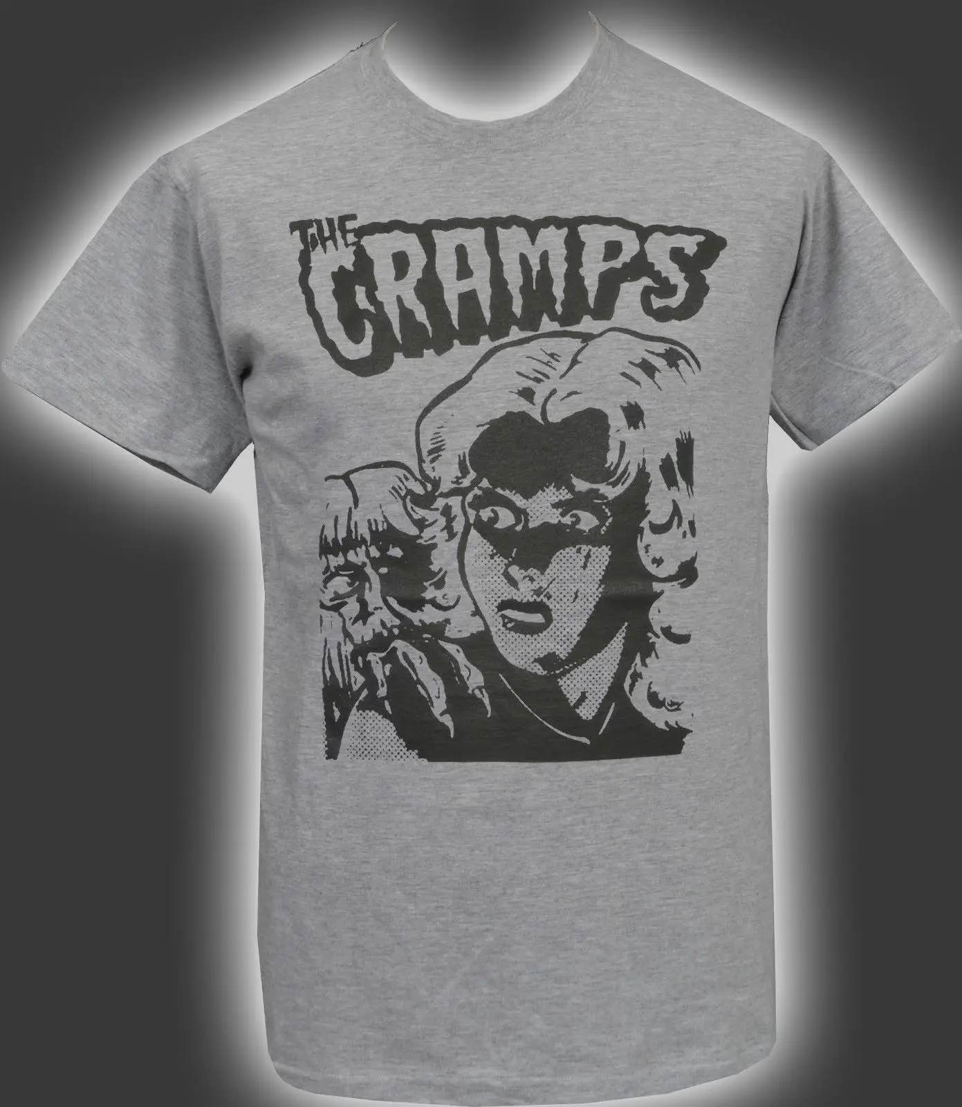 Мужская серая футболка судороги LUX интерьер ужас гараж PSYCHOBILLY S 5XL Бесплатная