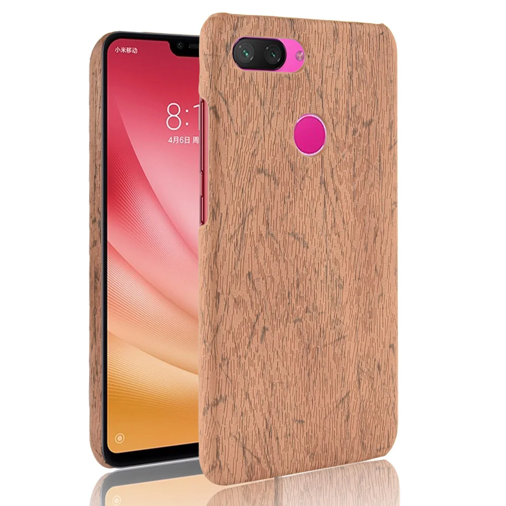 Новый чехол для Xiaomi Mi 8 Lite винтажный жесткий защитный из искусственной кожи и