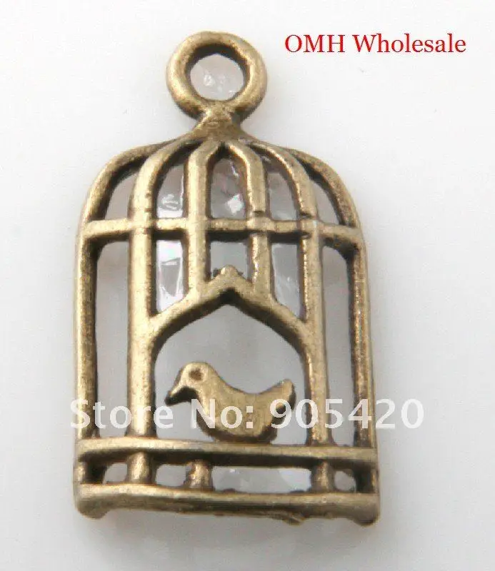 

OMH оптовая продажа Бесплатная доставка 40 шт. бронзовый цвет женский 22 мм Ожерелье Браслеты Подвески 25x2 мм DZ36