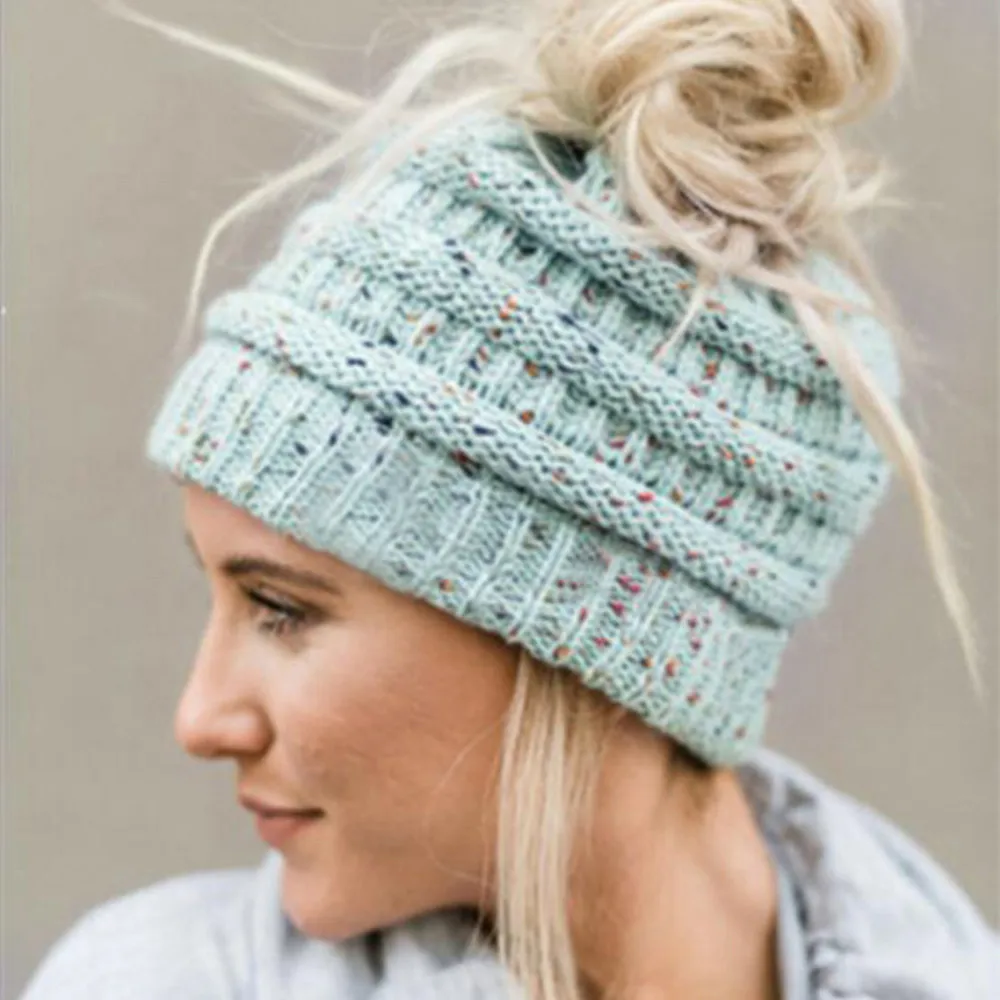 Hot! Winter Men Women Baggy Warm Crochet Wool Knit Ski Hip-Hop Beanie Skull Slouchy Snow Casual Caps Hat #VD1098 | Аксессуары для