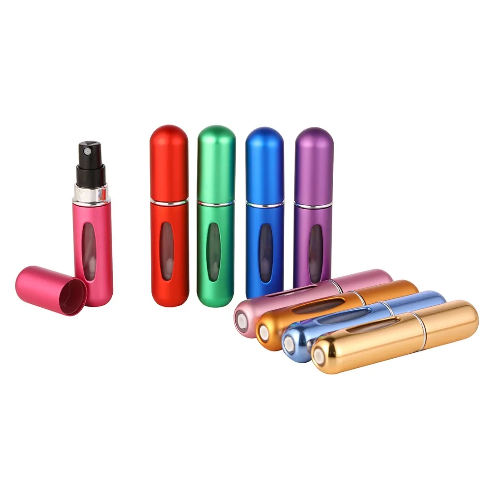 5ml Refillable Mini Perfume Spray Bottle Aluminum Atomizer Portable Travel Cosmetic Container Scent Pump | Красота и здоровье