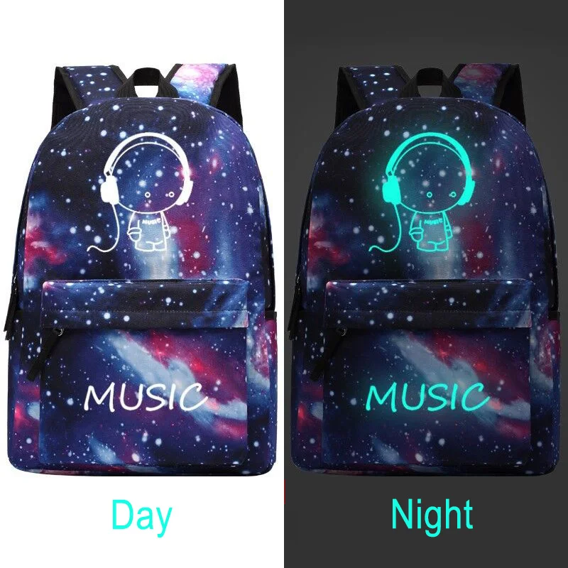 Новые светящиеся школьные сумки для мальчика звездное небо студенческий рюкзак