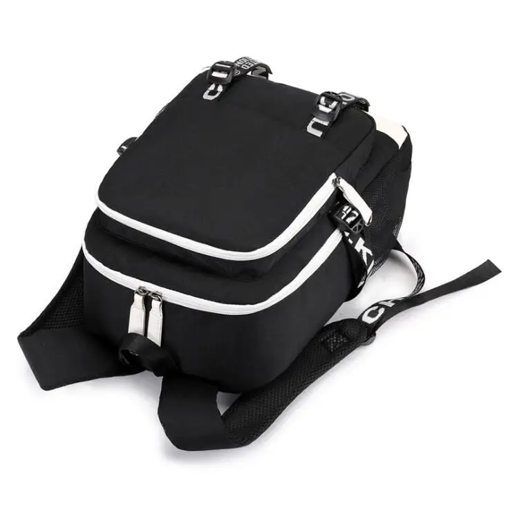 Рюкзак с USB-разъемом для ноутбука аниме-принтом | Багаж и сумки