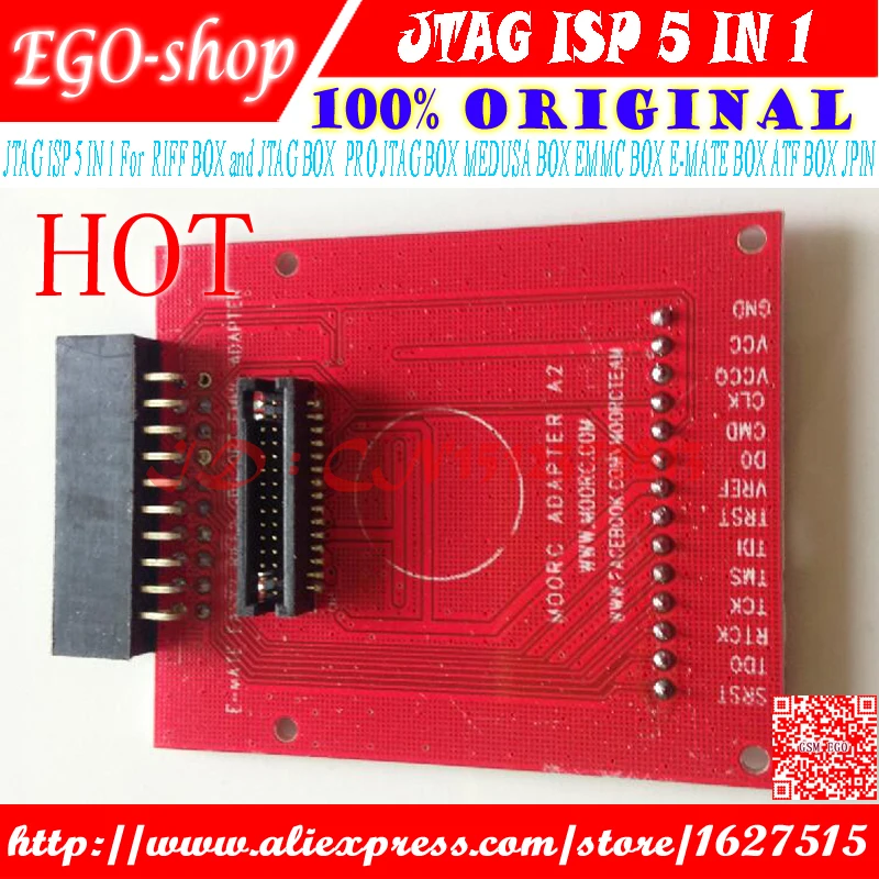 Gsmjustoncct Бесплатная доставка JTAG ISP 5 в 1 для RIFF Box measusa EMMC коробка ATF ATF|Детали