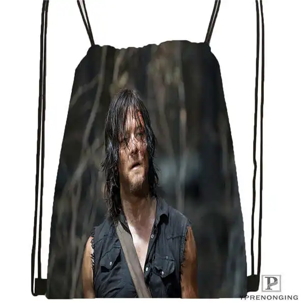Изготовленный На Заказ Рюкзак на шнурке Daryl Dixon The Walking Dead милый детский рюкзак 31x40