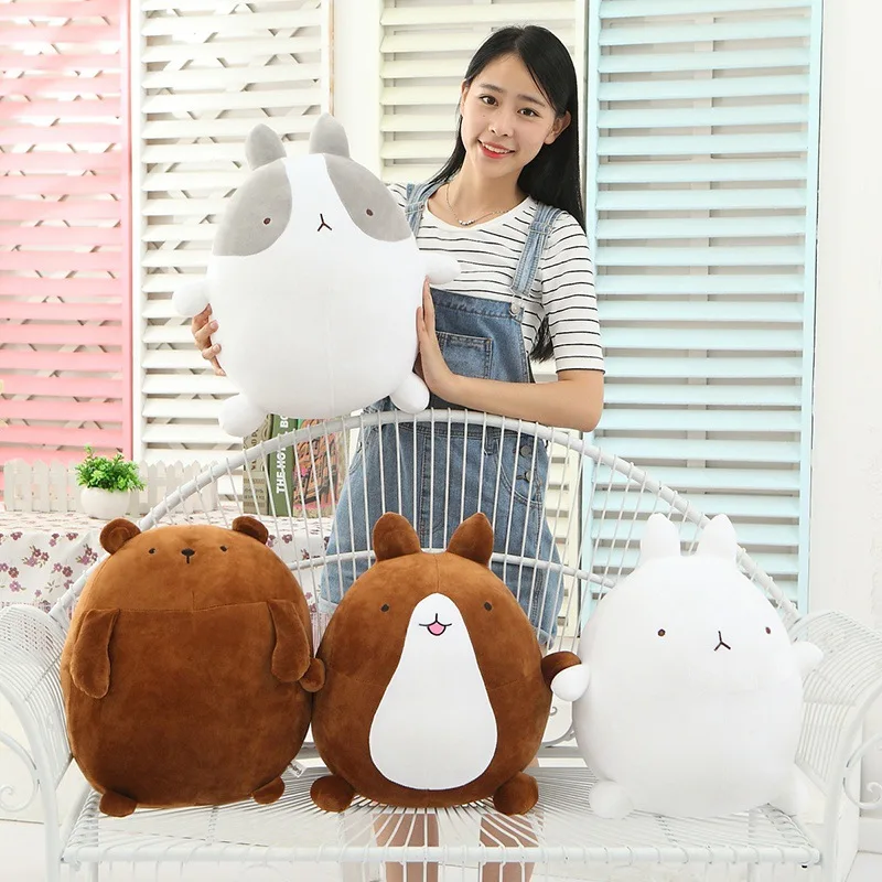 Большой 40 см милый кролик моланг картофель медведь мягкая плюшевая игрушка молан