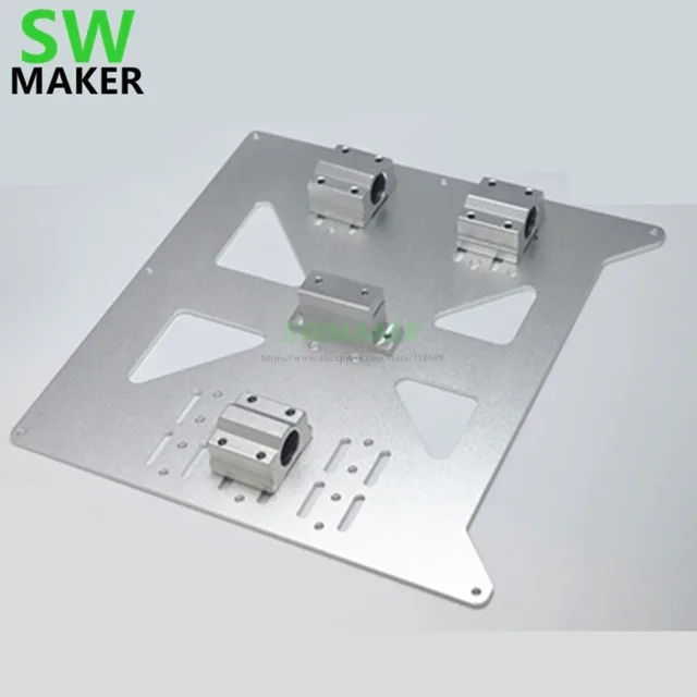 SWMAKER Wanhao Дубликатор i3 3D принтер Алюминиевый Y каретка V3 пластина комплект с SC8UU