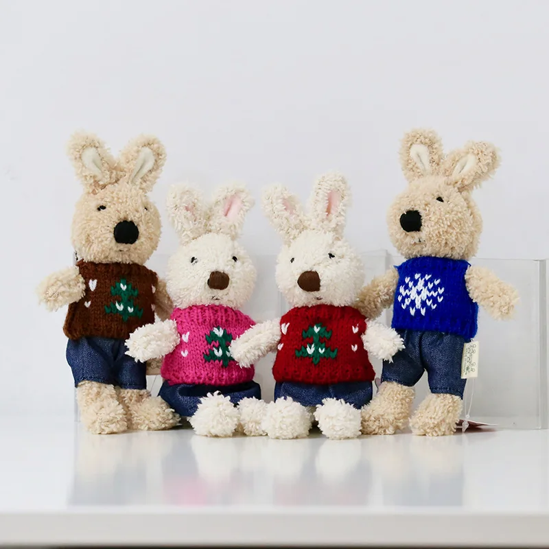Подвеска Kawaii Rabbit плюшевая кукла &quotКролик&quot 18 см мини брелок для кроликов Сумка с