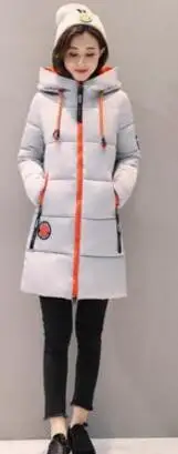 Новинка зимы 2020 женская тонкая хлопковая куртка с модным принтом большой размер